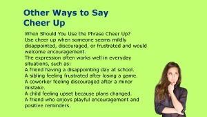 Other Ways to Say Cheer Up
