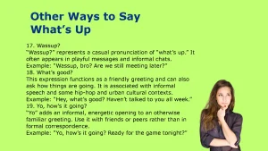 Other Ways to Say What’s Up